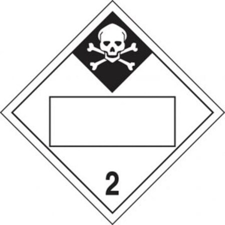 Accuform BLANK DOT PLACARD HAZARD CLASS 2 MPL424VS50 MPL424VS50